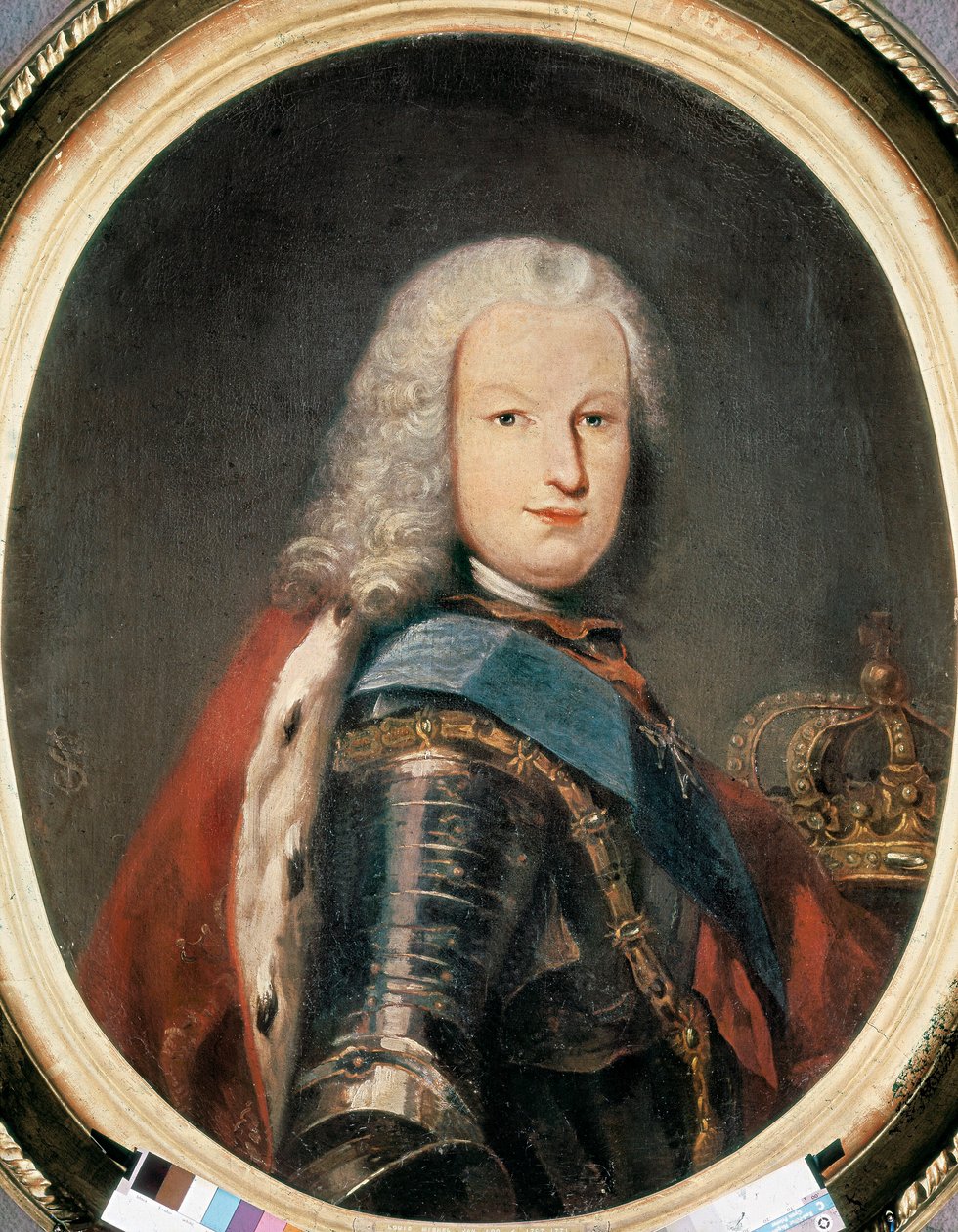 Porträtt av Ferdinand VI (Ferdinand) (1713-1759) av Louis Michel van Loo