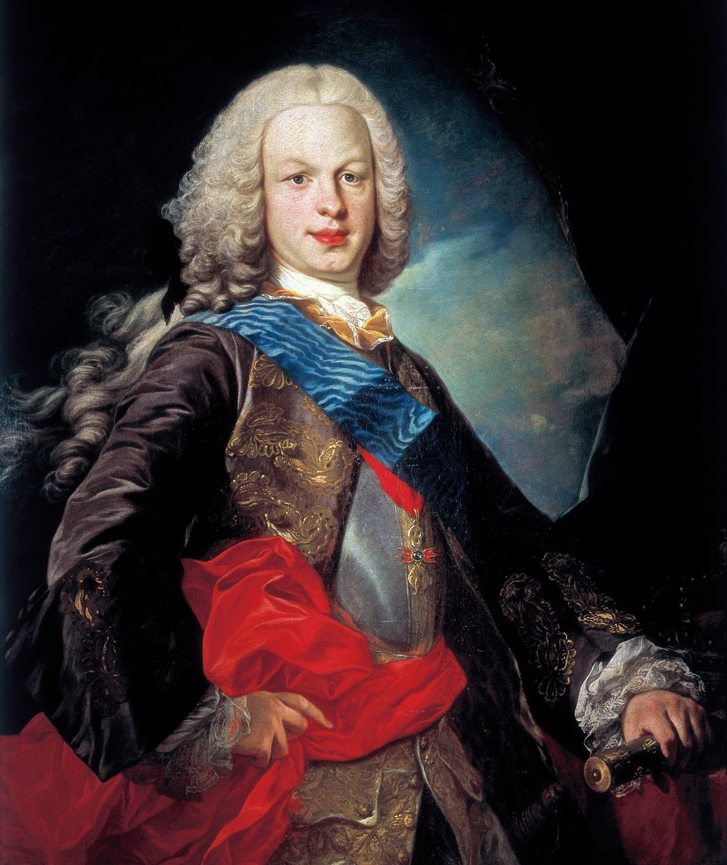Porträtt av Ferdinand VI (Fernando VI av Louis Michel van Loo