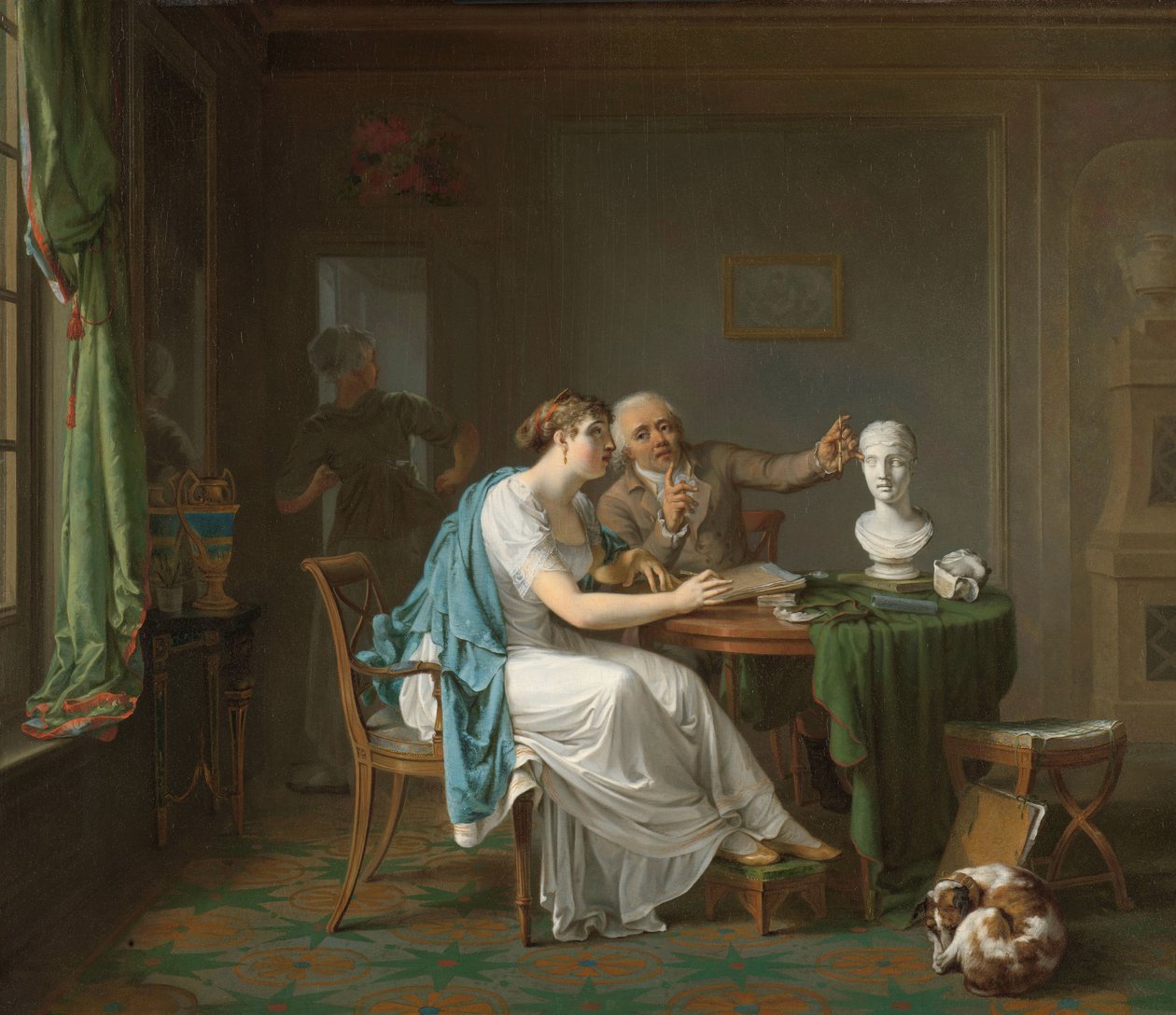 Teckningslektionen Teckningslektionen av Louis Moritz