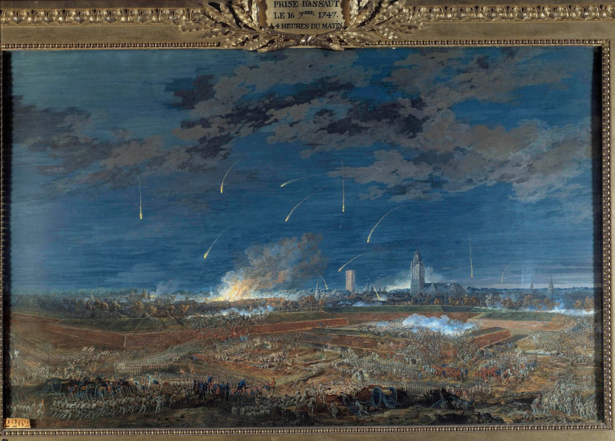 Storm of Berg Op Zoom (Berg-Op-Zoom) den 16 september av Louis Nicolas van Blarenberghe