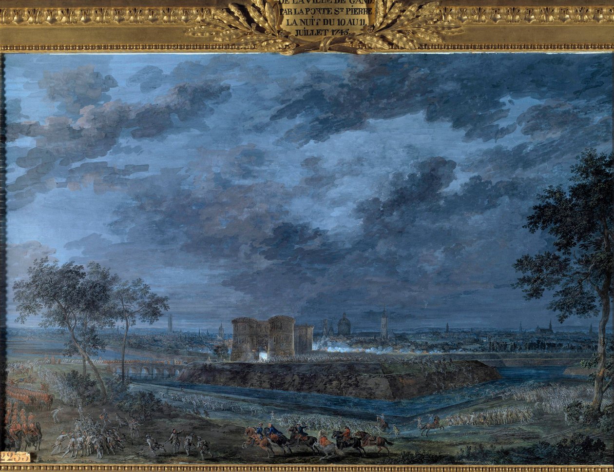Infångandet av Gent natten mellan den 10 och 11 juli av Louis Nicolas van Blarenberghe