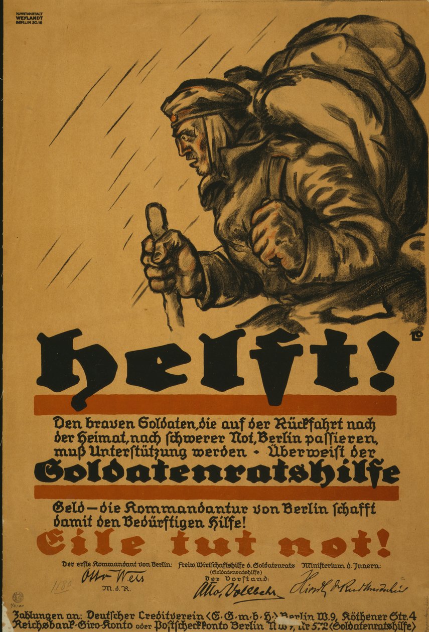 Hjälp, 1918 av Louis Oppenheim