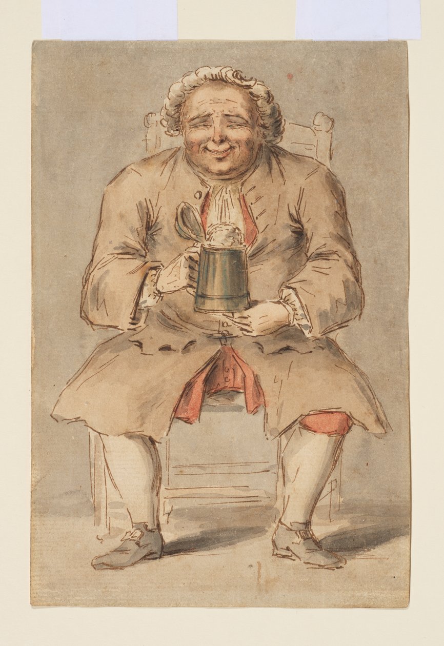 Sittande man med en kruka av Louis Philippe Boitard