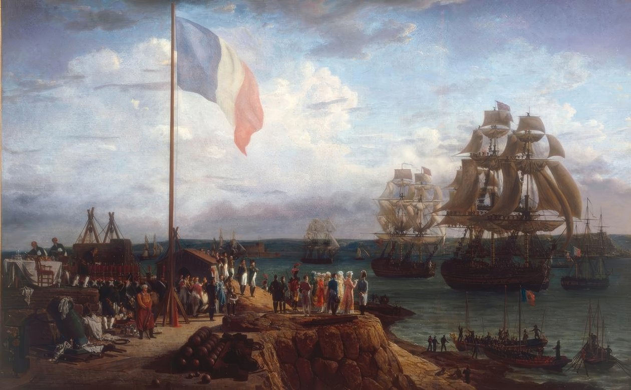 Napoleon I och kejsarinnan Marie-Louise be av Louis Philippe Crepin