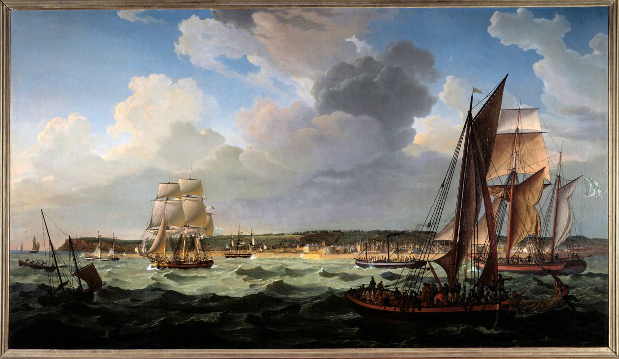 Havren från havet. Målning av Louis Philippe Crepin (1772-1851) av Louis Philippe Crepin