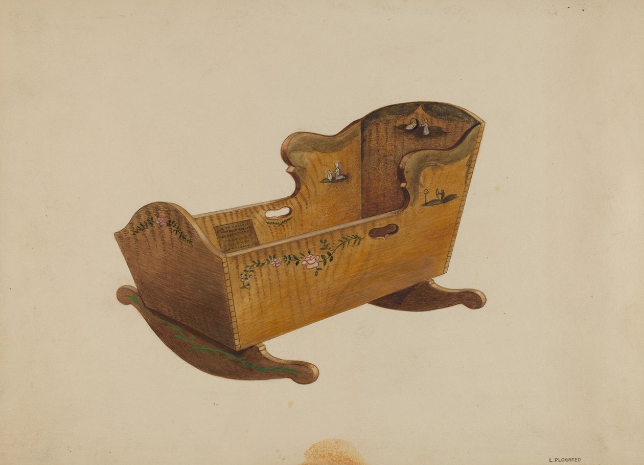 Vagga, c. 1936. av Louis Plogsted