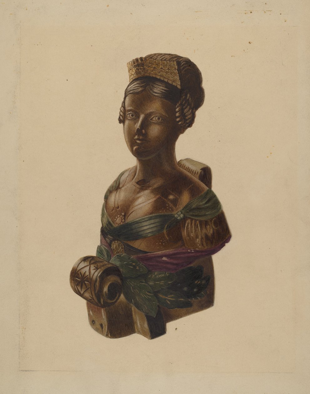 Galjonsfigur, c. 1937. av Louis Plogsted
