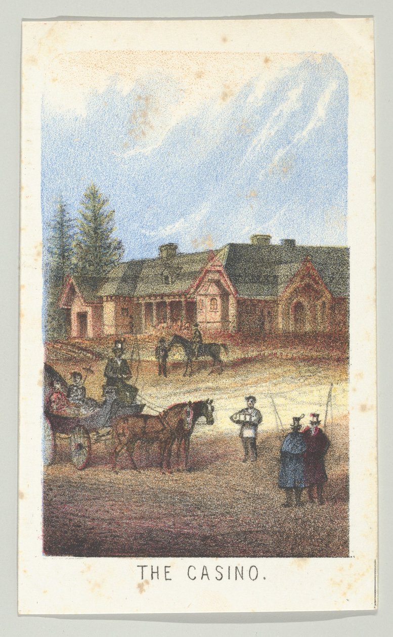 The Casino, från serien, Views in Central Park, New York, del 3, 1864. av Louis Prang