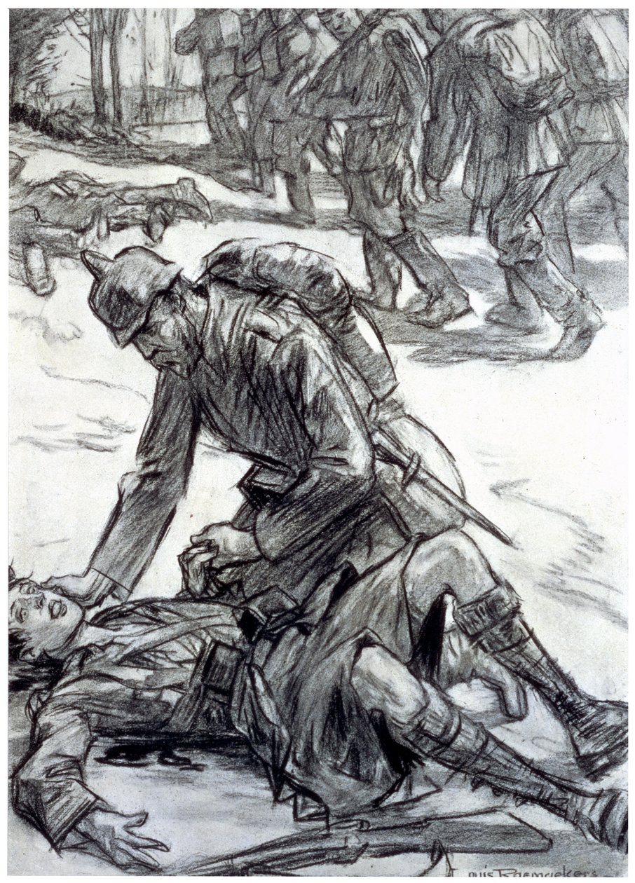 "Är det du, mor", 1916 av Louis Raemaekers
