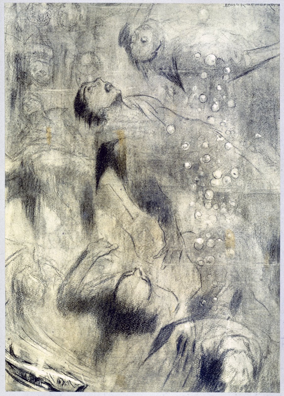 "Sjögruvan", 1916 av Louis Raemaekers