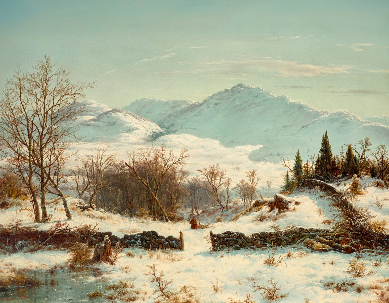 Vinterscen av Louis Remy Mignot