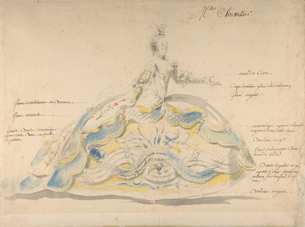 Miss Marie-Jeanne Fesch Chevallier, . av Louis Rene Boquet