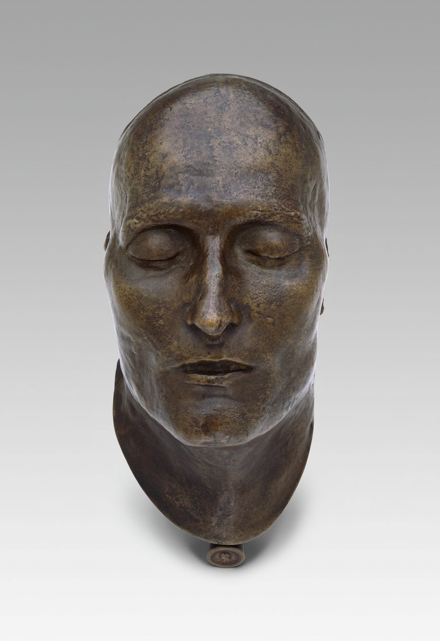 Napoleons dödsmask, modellerad 1821 gjuten 1833 av Louis Richard