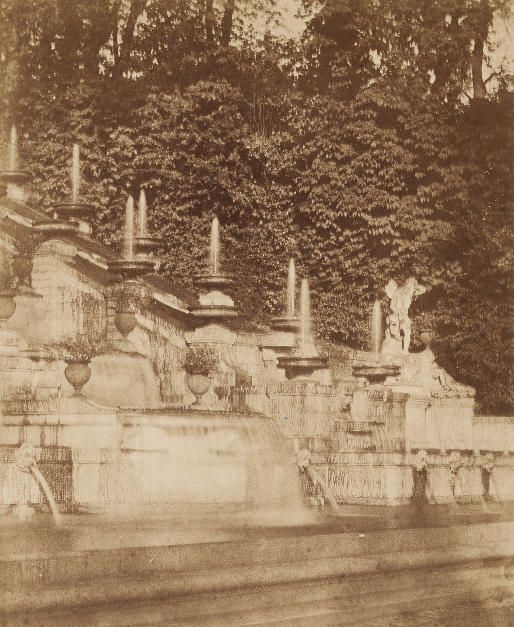Cascade på Chateau de St. Cloud av Louis Rémy Robert