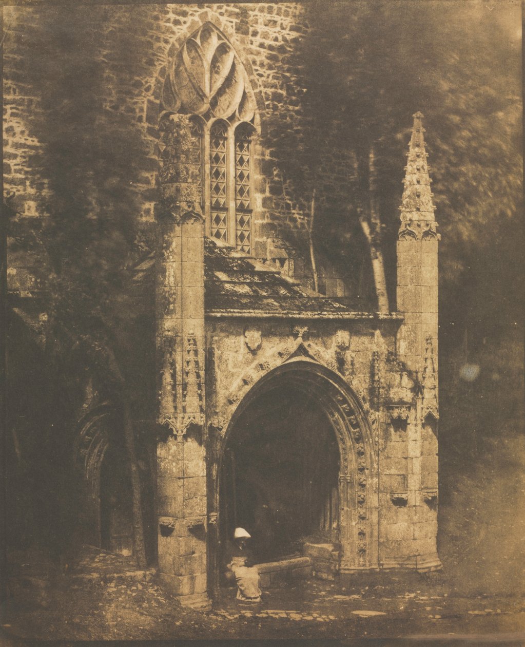 Fontän av Notre-Dame i Saint-Brieuc, Bretagne av Louis Rémy Robert