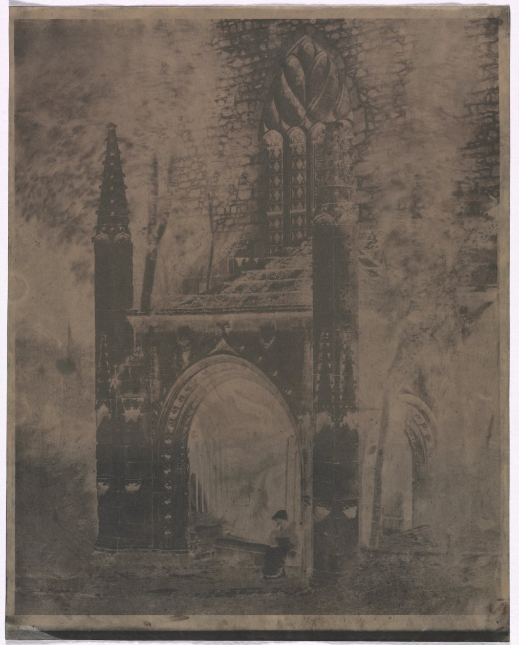 Fontän av Notre Dame i Saint-Brieuc, Bretagne av Louis Rémy Robert
