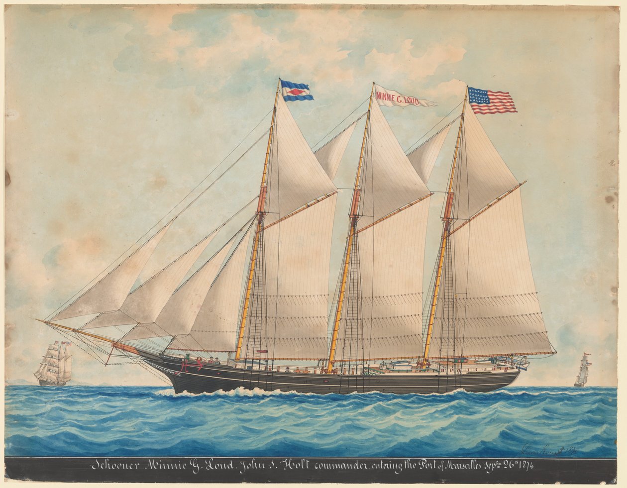 The Tern Schooner "Minnie G. Loud" av Louis Roux