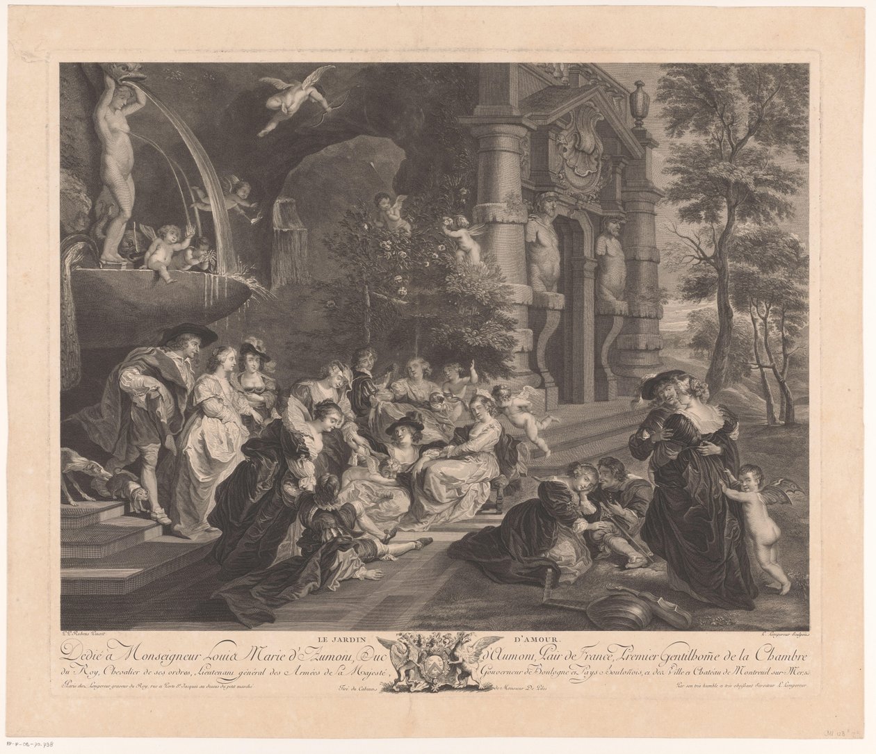 Tuin der Liefde The Garden of Love (titel på objekt) av Louis Simon Lempereur