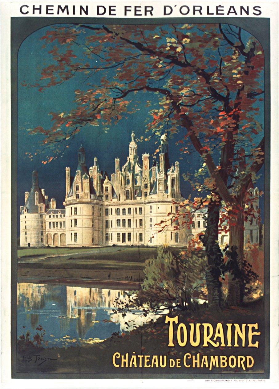Orleans järnväg. Touraine, 1900-tal. av Louis Tauzin