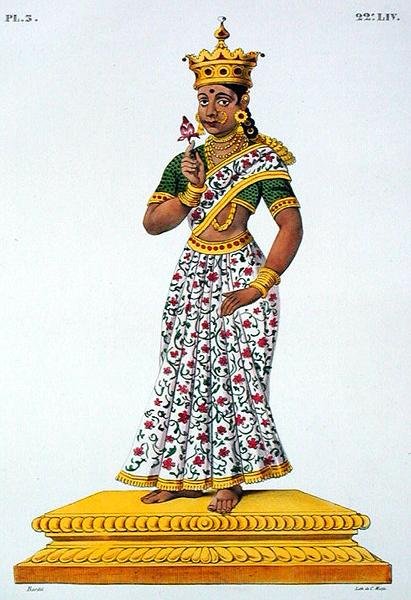 Swaha fru till Agni, graverad av C. de Motte (1785-1836) (färg litho) av Louis Thomas (after) Bardel