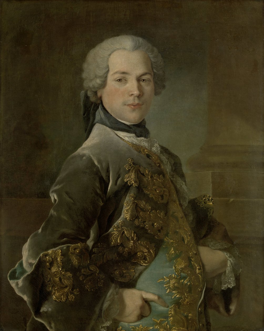 Porträtt av Isaac van Rijneveld Porträtt av Isaac van Rijneveld av Louis Tocqué