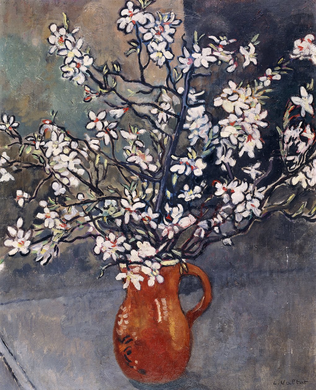 Almond Blossom, ca 1925 (olja på duk) av Louis Valtat