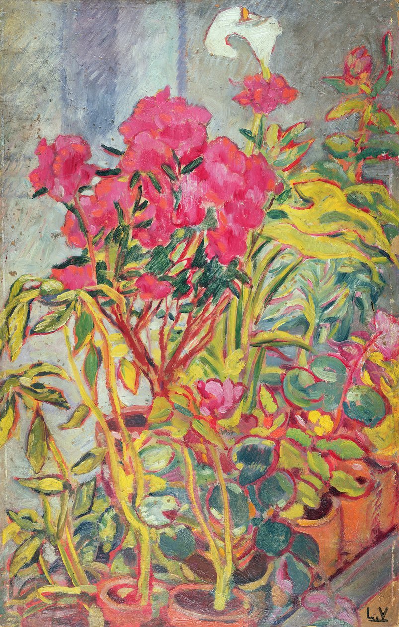 Azaleor, ca 1918 (olja ombord) av Louis Valtat