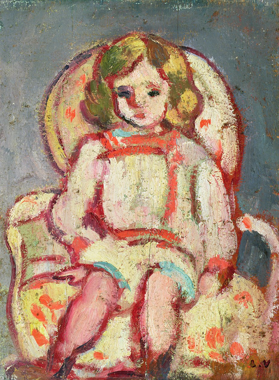 Barn i en fåtölj av Louis Valtat
