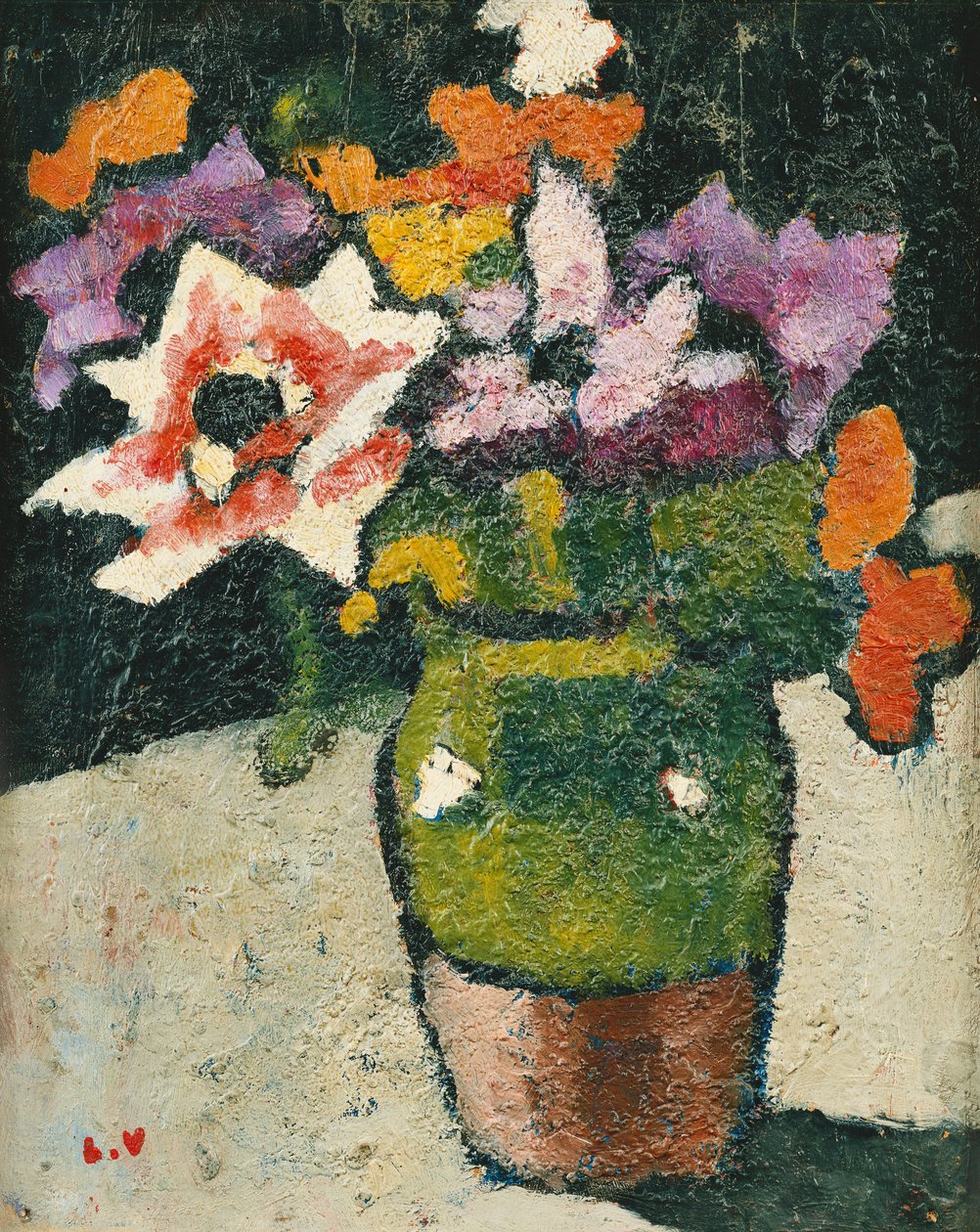 花瓶の花; スウェーデンの花瓶の花の花束 av Louis Valtat