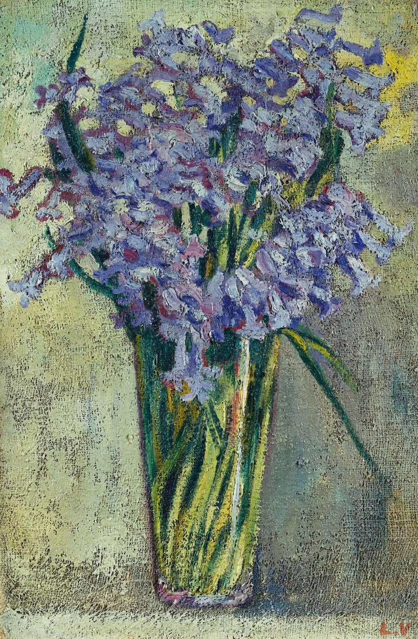 Glasvas med blommor, ca 1910 (olja på duk) av Louis Valtat