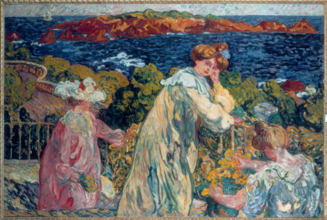 Louis Valtat, "Kvinnor på balkongen" / olja på duk, 1905 av Louis Valtat