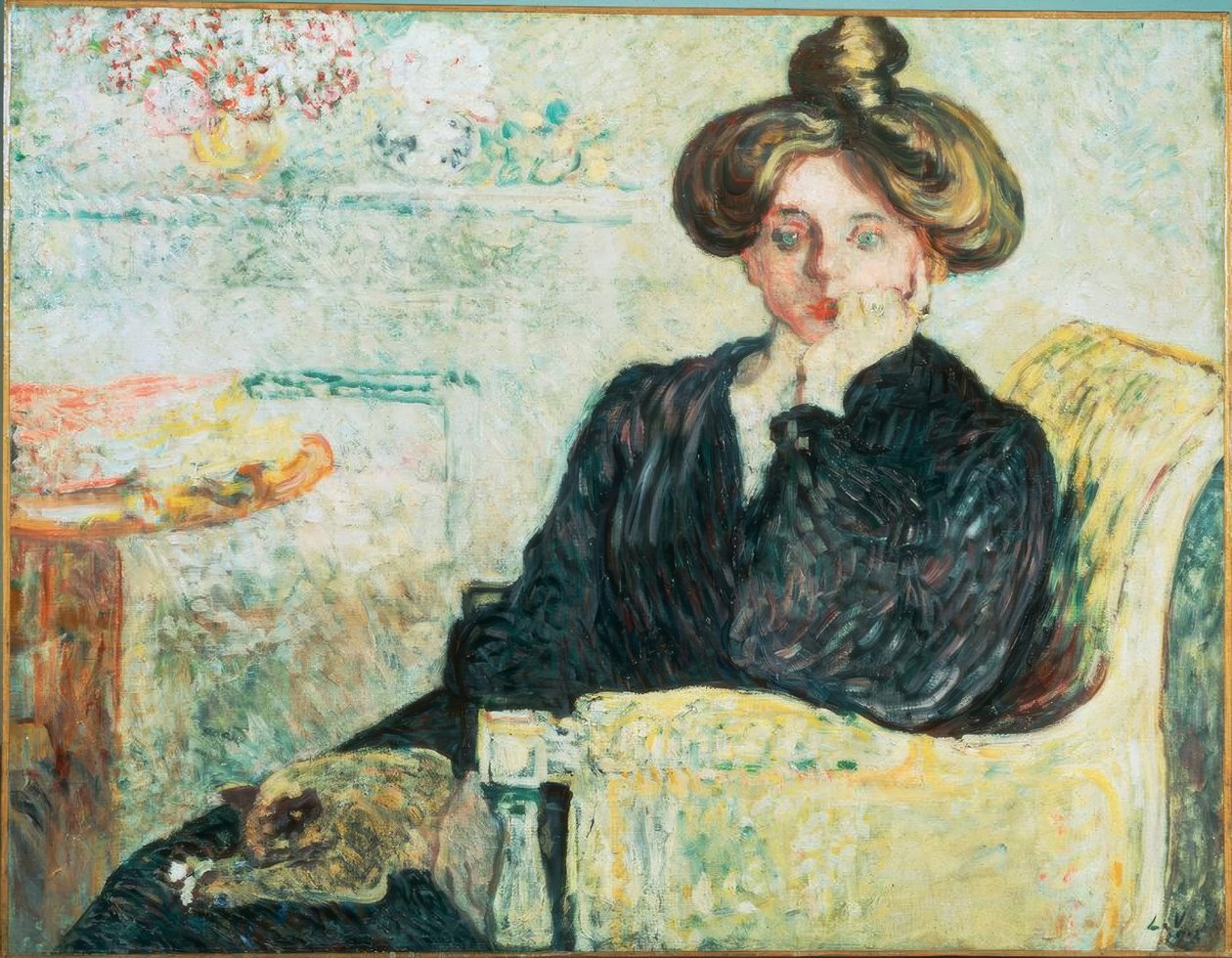 Louis Valtat, "Jeune femme pensive" / olja på duk, 1903 av Louis Valtat