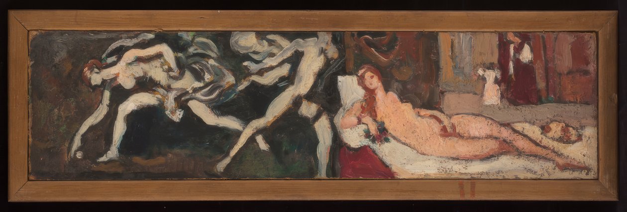 Studier efter Tizians Venus från Urbino och Guido Renis Atalantas lopp, skapade under utställningen "Italiensk konst" på Petit Palais. av Louis Valtat