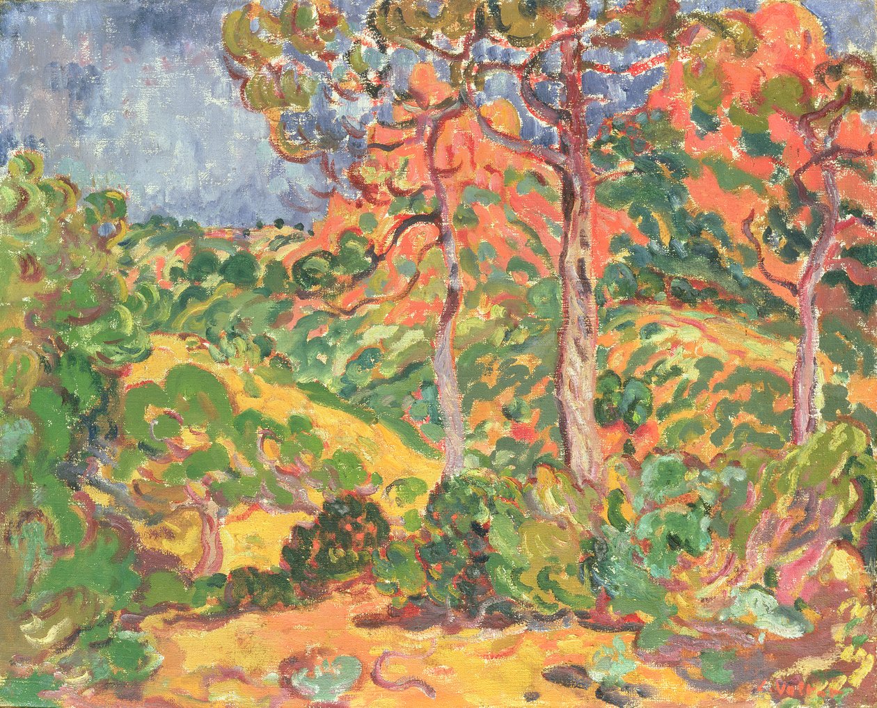 Sun Through the Trees, c.1908-09 (olja på duk) av Louis Valtat