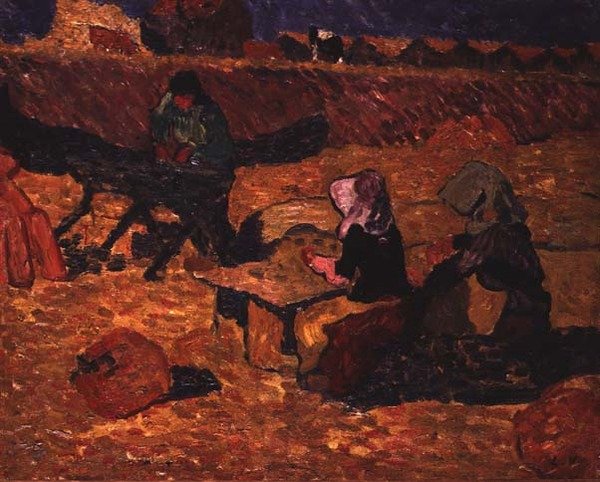 The Fish Scalers (olja på duk) av Louis Valtat