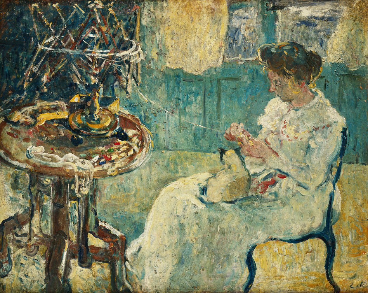 Kvinna med rulle; Kvinna med rulle av Louis Valtat