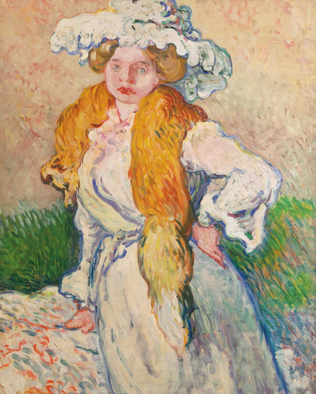 Kvinna med räv av Louis Valtat