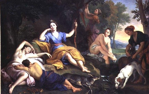 Diana vilar av Louis de (1654 1733) Boullongne