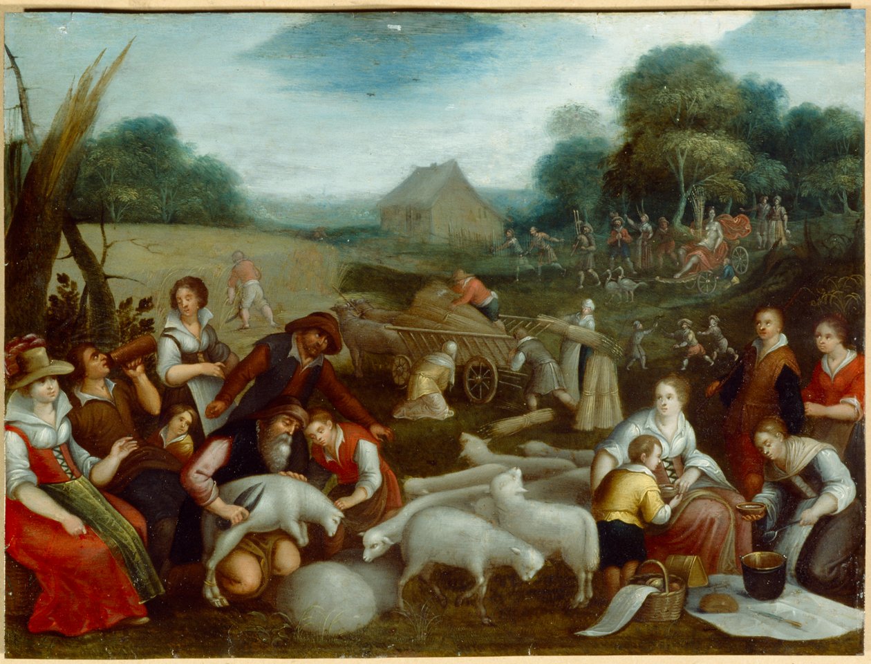Sommar (olja på duk) av Louis de (circle of) Caullery