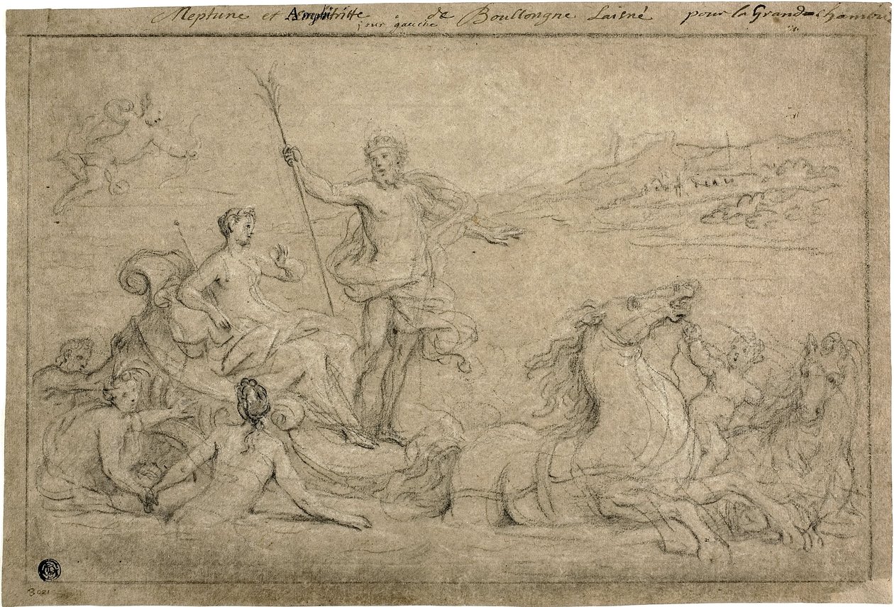 Triumf av Neptunus och Amfitrit, 1706-07 av Louis de Boullongne