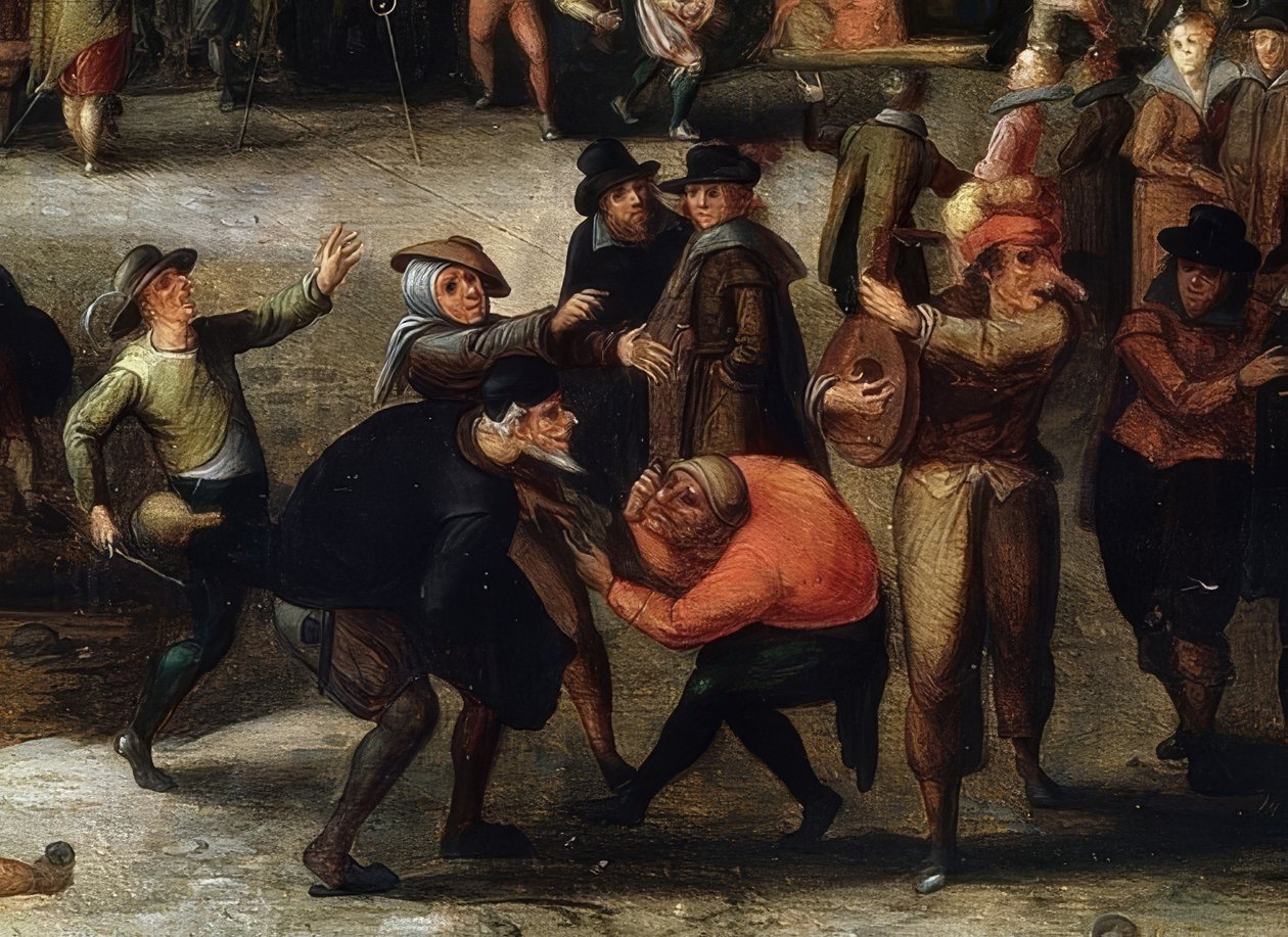 Karnevalsscener. Detalj av Louis de Caulery