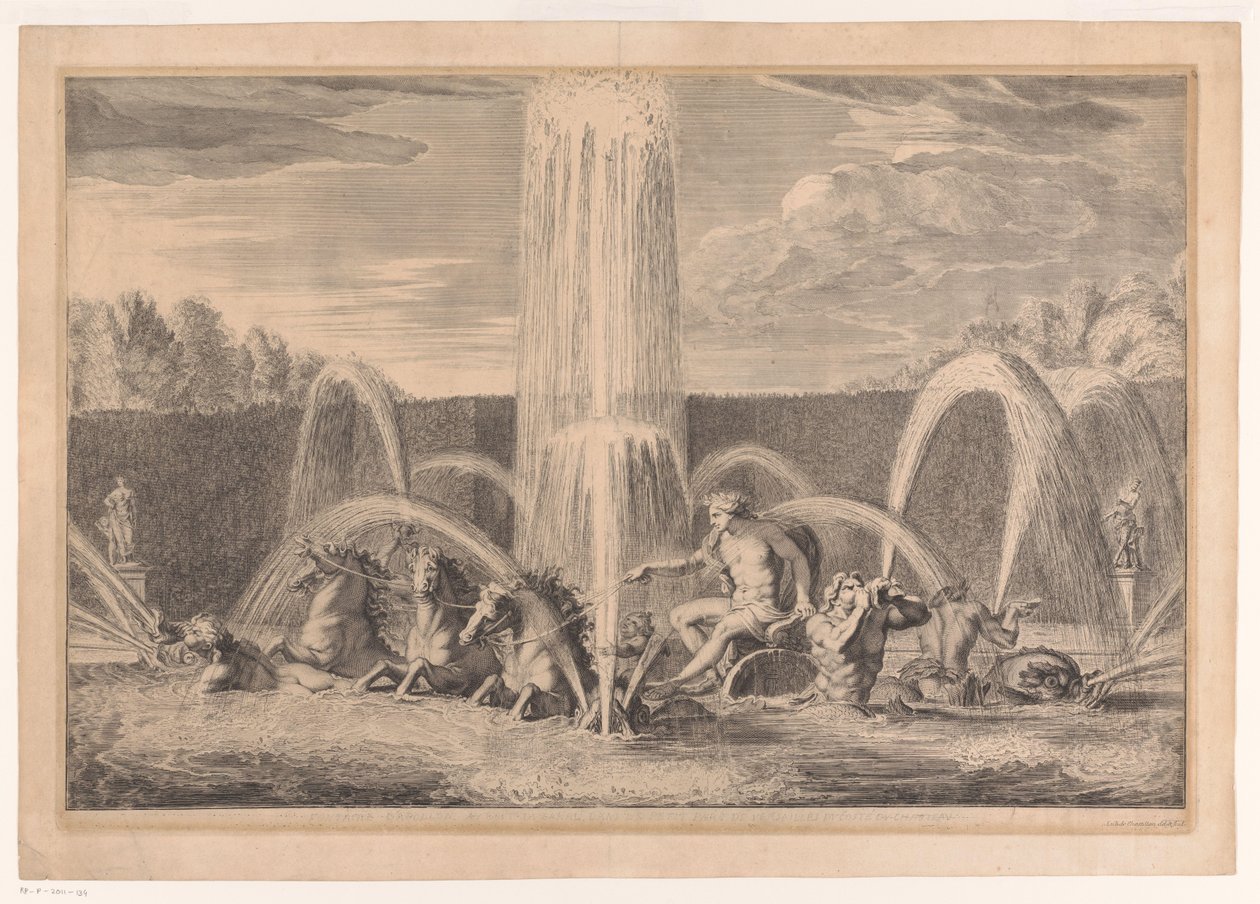 Apollo Pond i Versailles trädgård av Louis de Châtillon