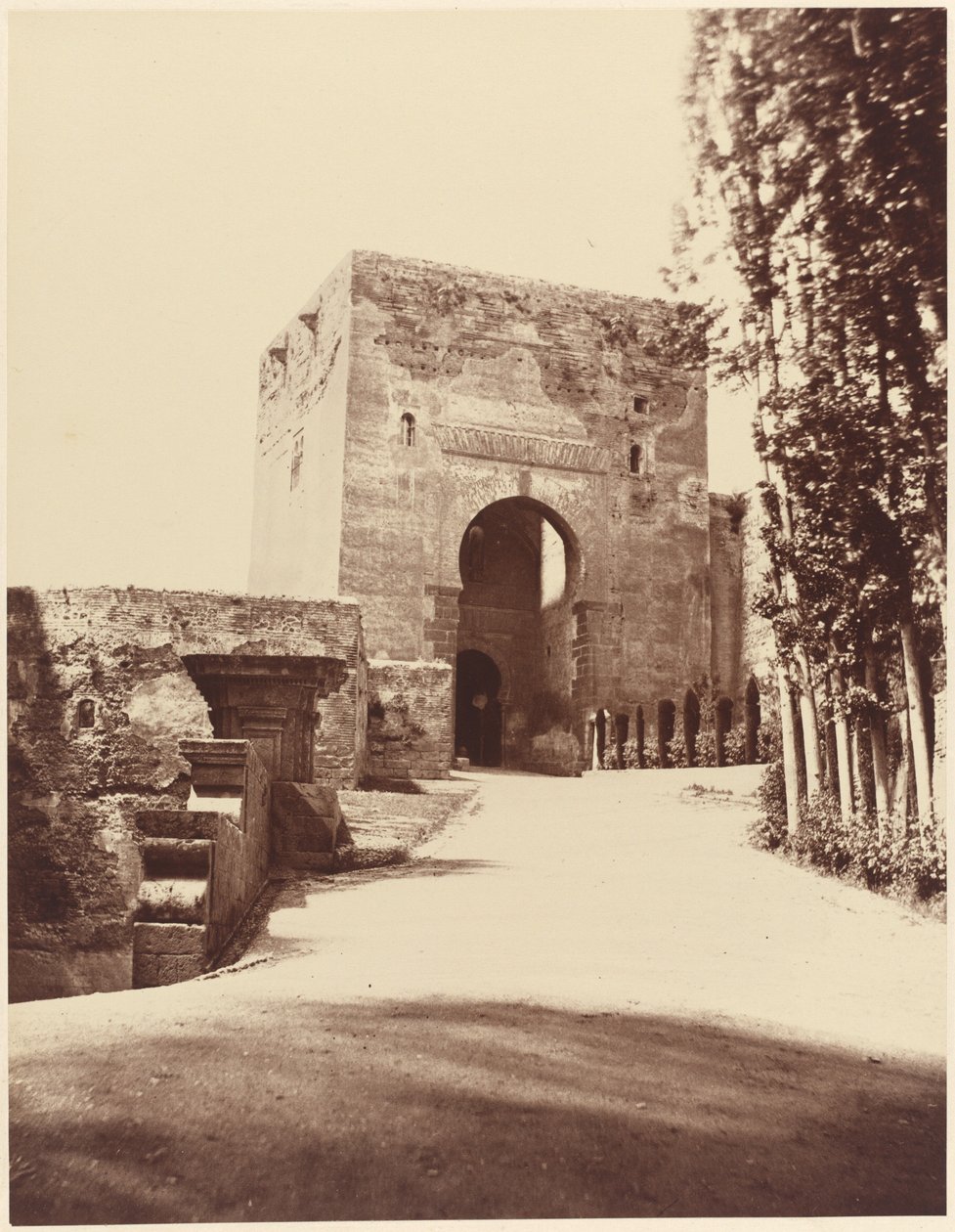 Granada, Alhambra, Ingångsporten till fästningen av Louis de Clercq
