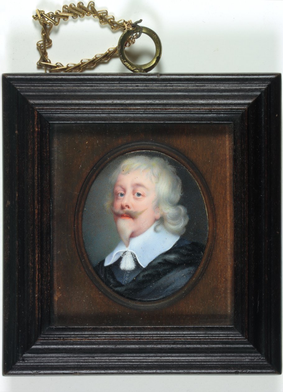 Sir Edward Littleton, Lord Littleton of Munslow (emalj) av Louis du (attr.to) Guernier