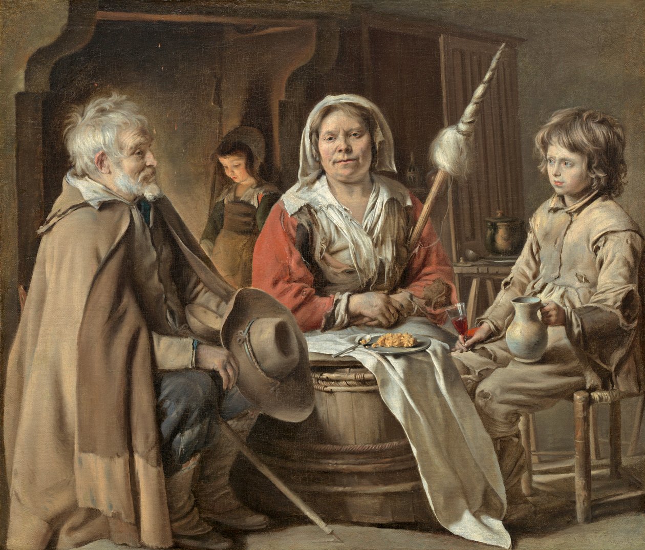 Bondens interiör, c.1645 av Louis le Nain