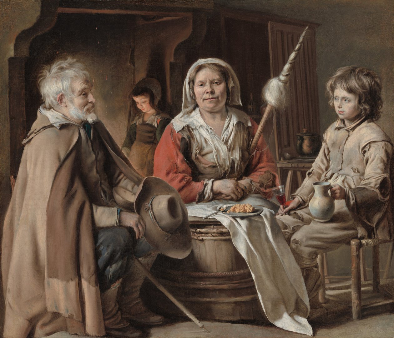 Bondens interiör, ca. 1645. av Louis le Nain