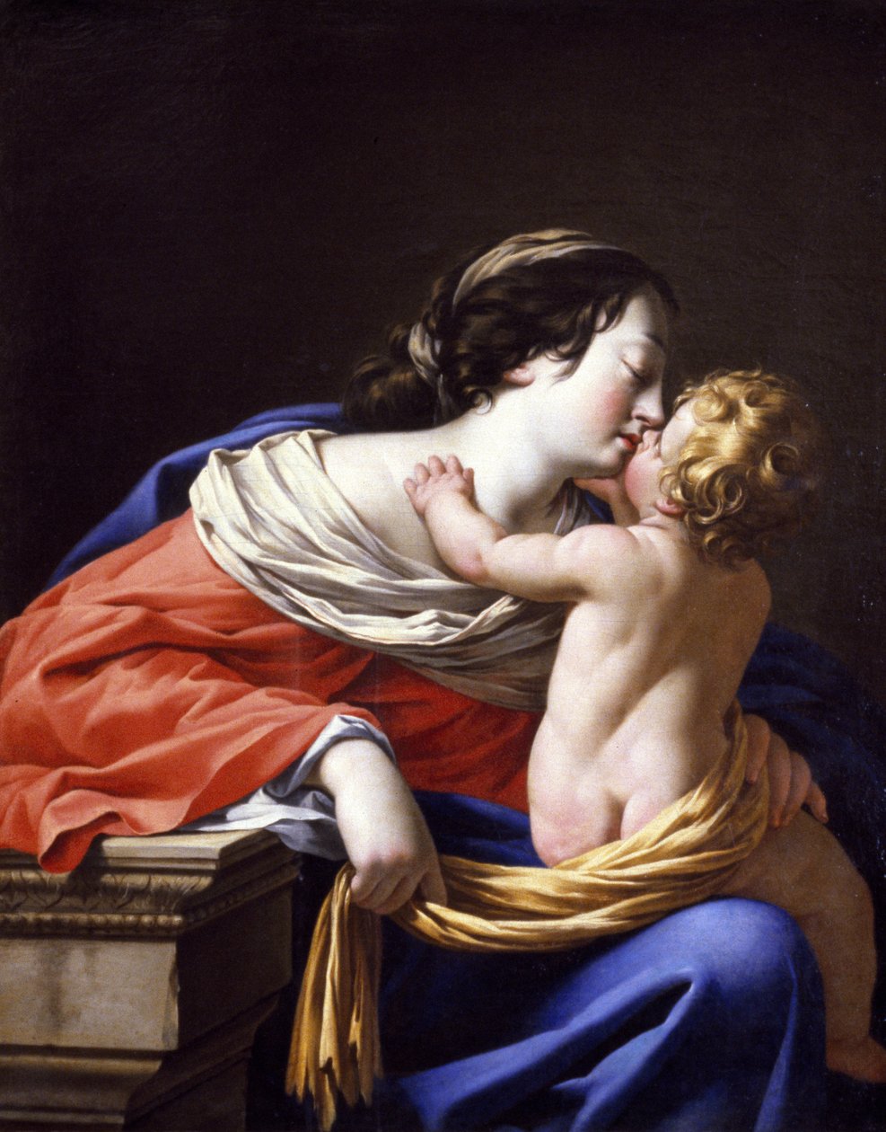 Madonna och barn, ca 1635-1640 (olja på duk) av Louis the Elder Boullogne