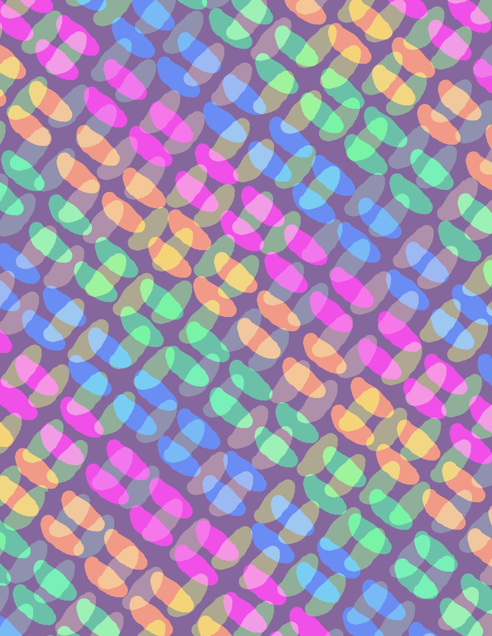 Dotted Check, 2011 (digital) 99;mönster; dekorativ; motiv; design; färgrik; av Louisa Hereford