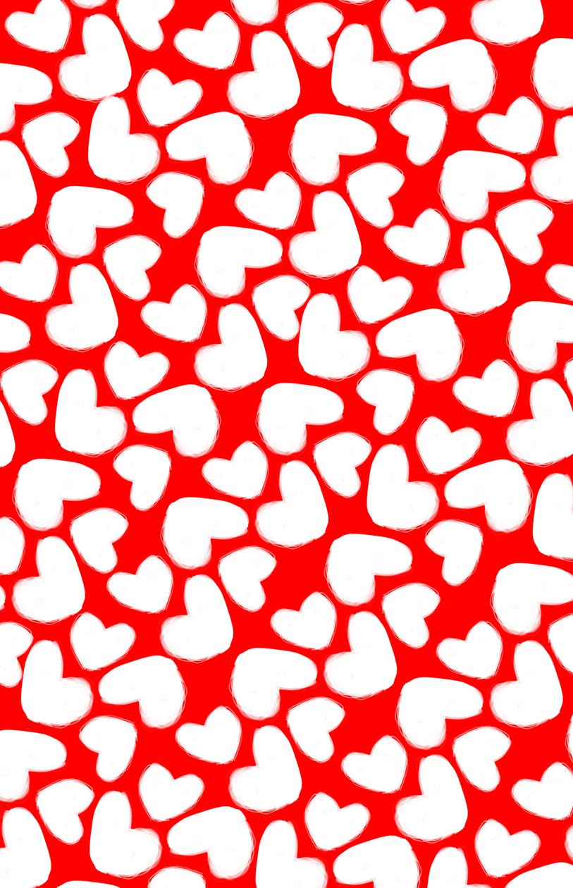 Drawn Hearts, 2014 (digital bild) av Louisa Hereford