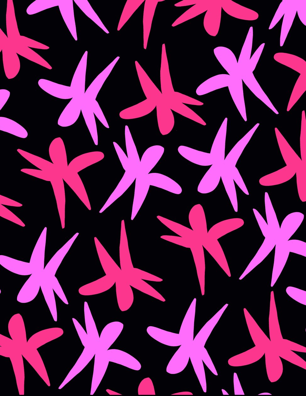 Flower Stars (digital) av Louisa Hereford